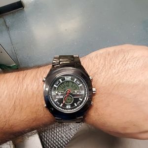 Zoo York Dual Time Stainless Steel Watch